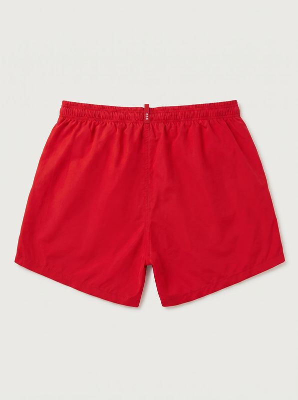 2. Solid color swimsuit with logo Red Icon iuw002