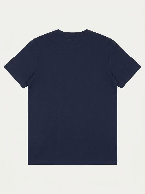 2. Plain T-shirt with logo Blue Trussardi tru26mts03