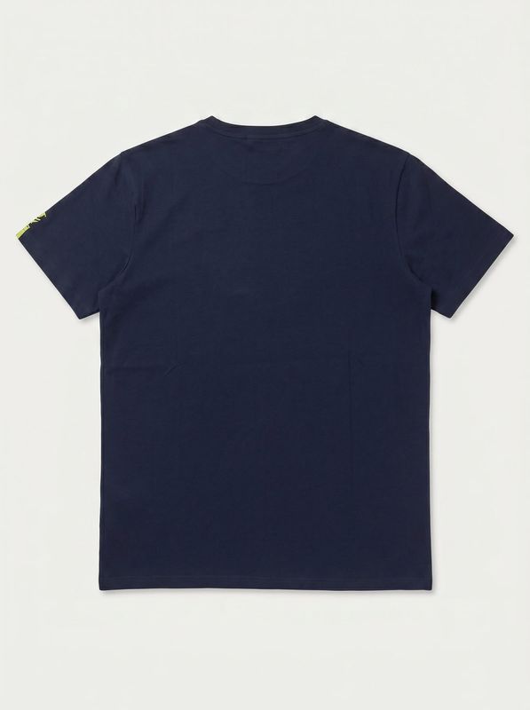 2. Plain T-shirt with side logo Blue Trussardi tru26mts02