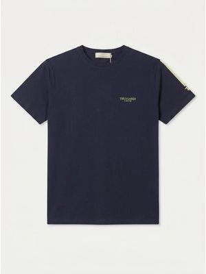 1. Plain T-shirt with side logo Blue