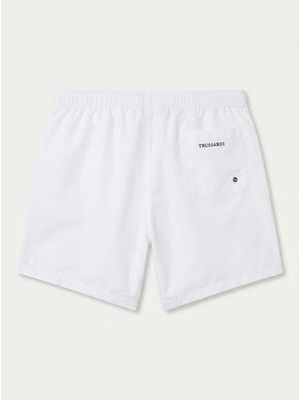 2. Solid color swimwear with side logo White