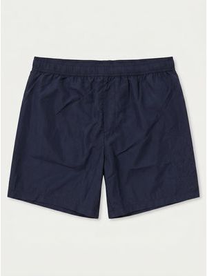 1. Solid color swimsuit with tone-on-tone logo Blue