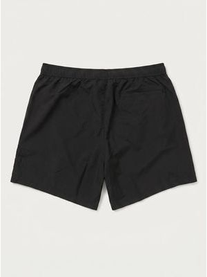 2. Solid color swimsuit with tone-on-tone logo Black