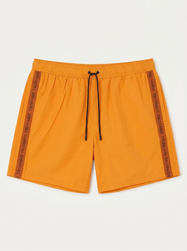 One-color swimsuit Yellow Trussardi