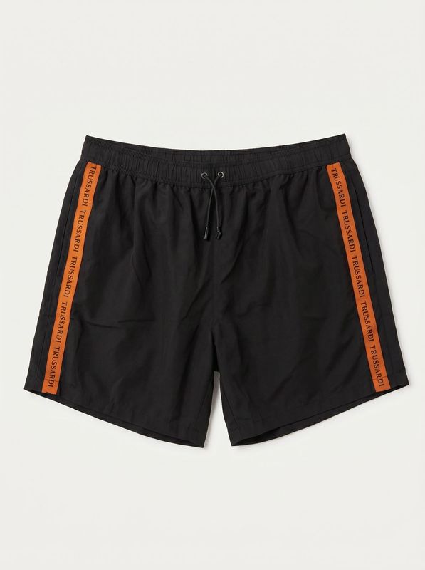 One-color swimsuit Black Trussardi
