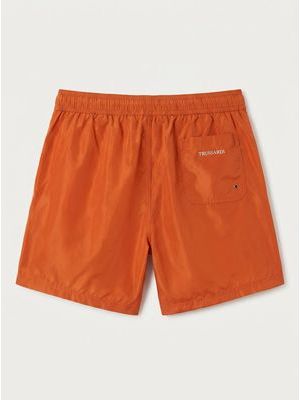 2. Solid color swimwear with side logo Orange