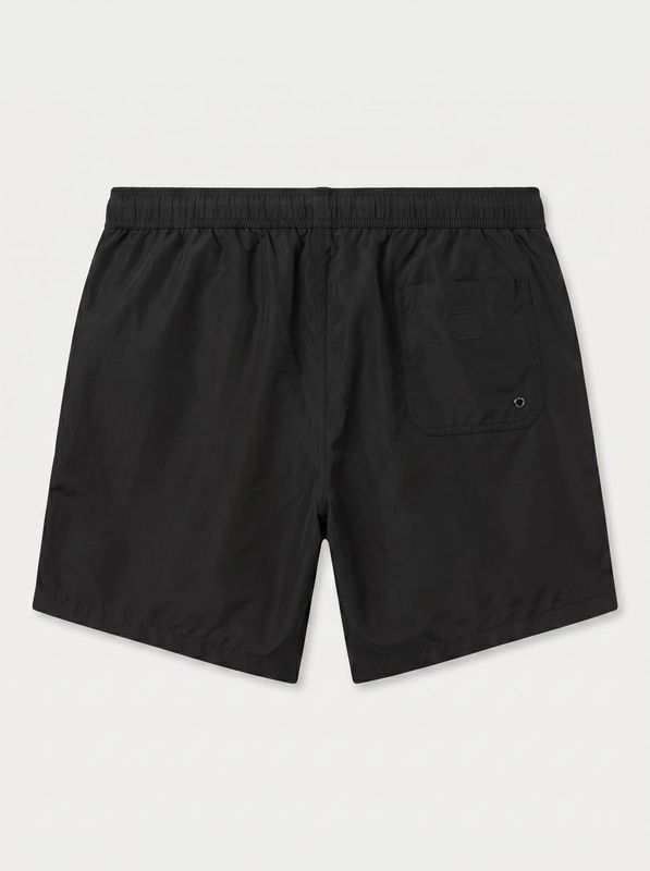 2. Solid color swimwear with side logo Black Trussardi tru26mbm01