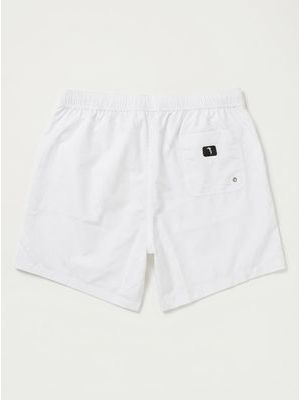 2. Solid color swimwear with side logo White