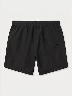2. Solid color swimwear with side logo Black