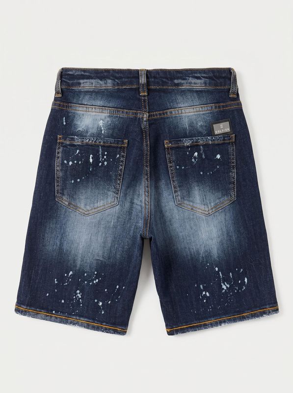 2. Bermuda con schizzi Jeans Soldier baby01b