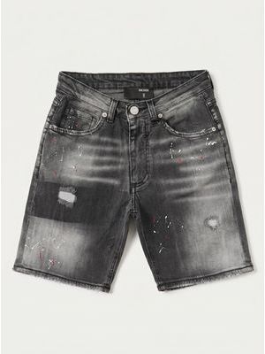 1. Bermuda con schizzi Nero