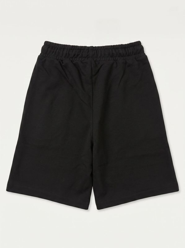 2. Solid color Bermuda shorts with side logo Black G2 Firenze waterfall/b