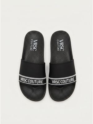 1. Slippers with band Black-White