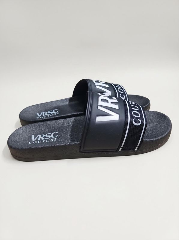 2. Ciabatte con fascia Nero-Bianco VRSC COUTURE vs-2601-9133