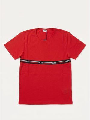 1. T-shirt with logo band Red
