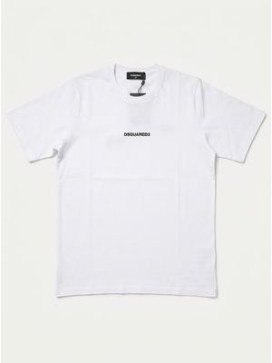 1. Solid color T-shirt with central logo White