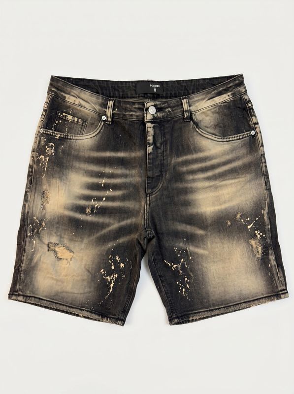 Bermuda shorts in jeans Black Soldier