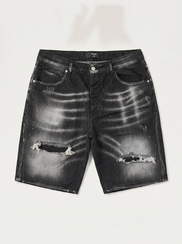 Bermuda shorts in jeans Black Soldier