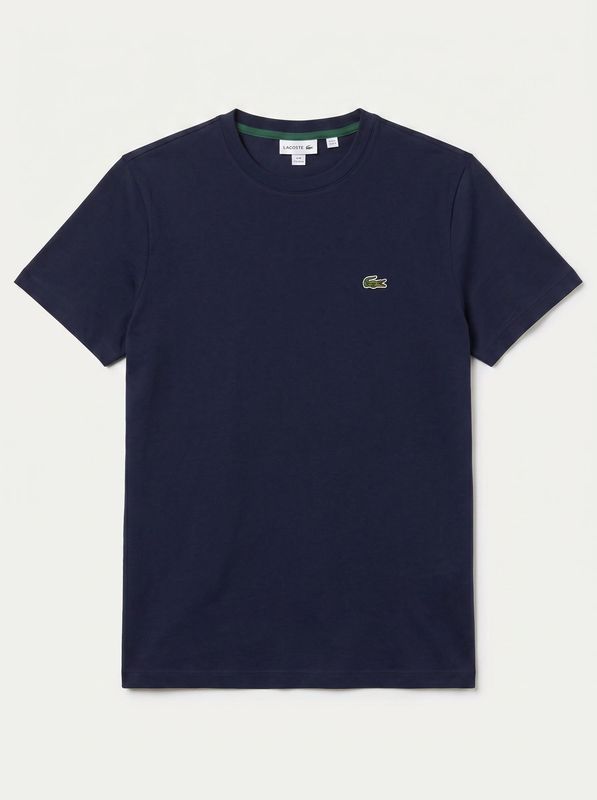 T-shirt logata Blu Lacoste