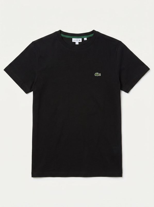T-shirt logata Nero Lacoste