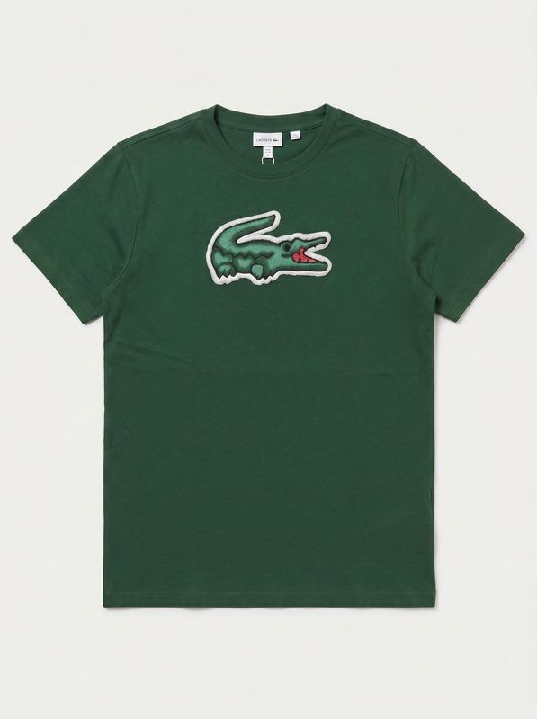 T-shirt logata Verde Lacoste