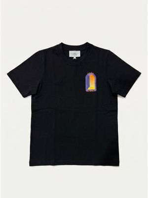 1. Plain T-shirt with print Black