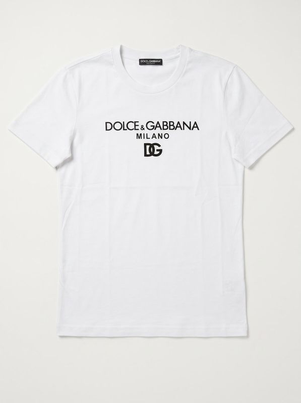 T-shirt tinta unita Bianco Dolce & Gabbana