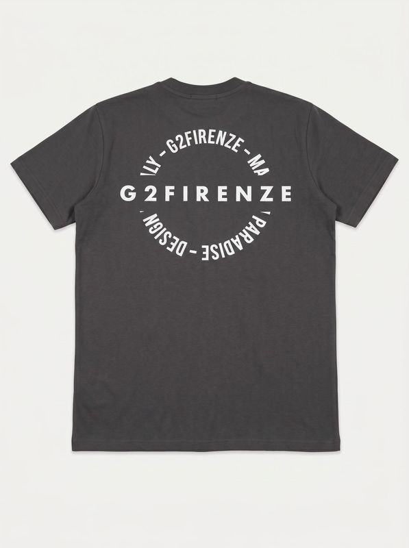2. T-shirt logata Nero G2 Firenze circle/t