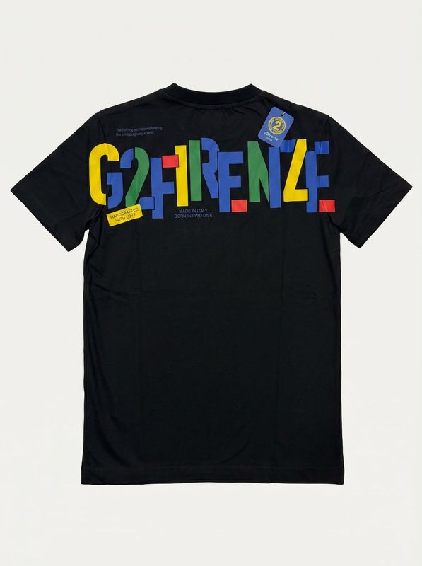 2. T-shirt logata Nero G2 Firenze pool