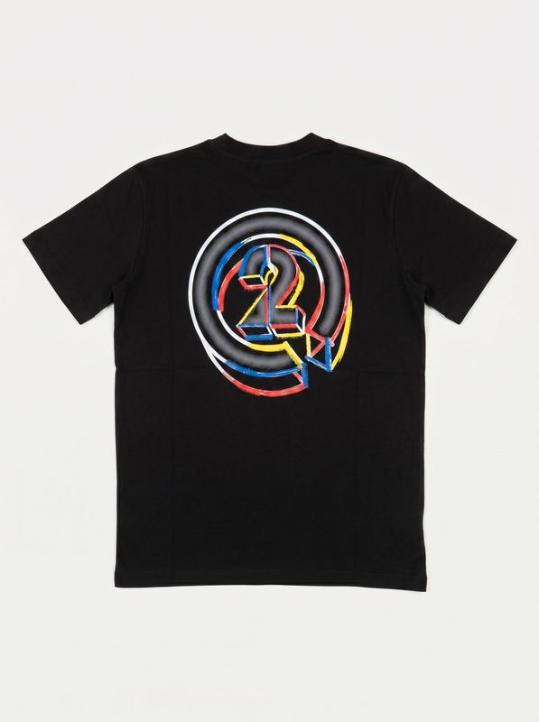 2. T-shirt logata Nero G2 Firenze cerchio color
