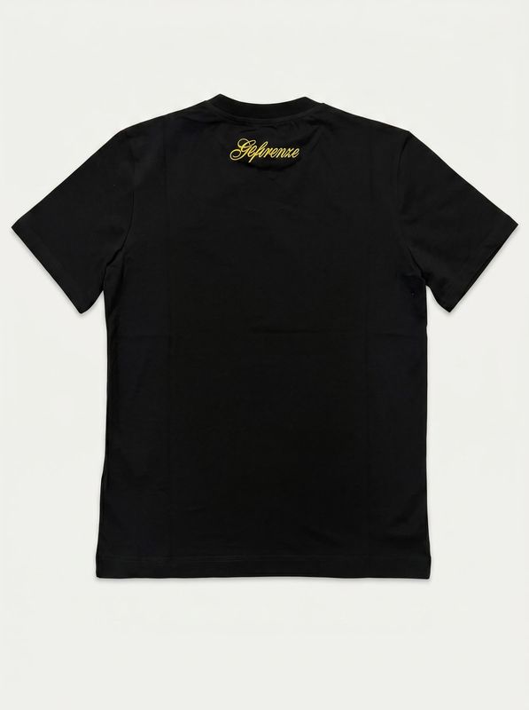 2. T-shirt logata Nero G2 Firenze yellow shirt