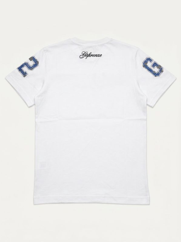 2. T-shirt logata Bianco G2 Firenze seventy height