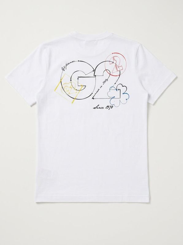 2. T-shirt logata Bianco G2 Firenze geometric/t