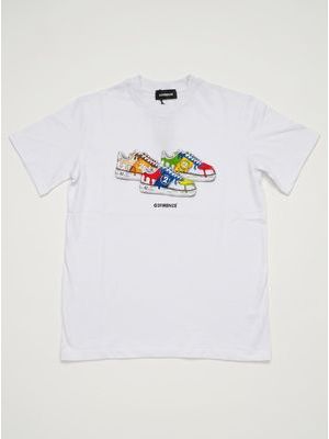1. T-shirt logata Bianco