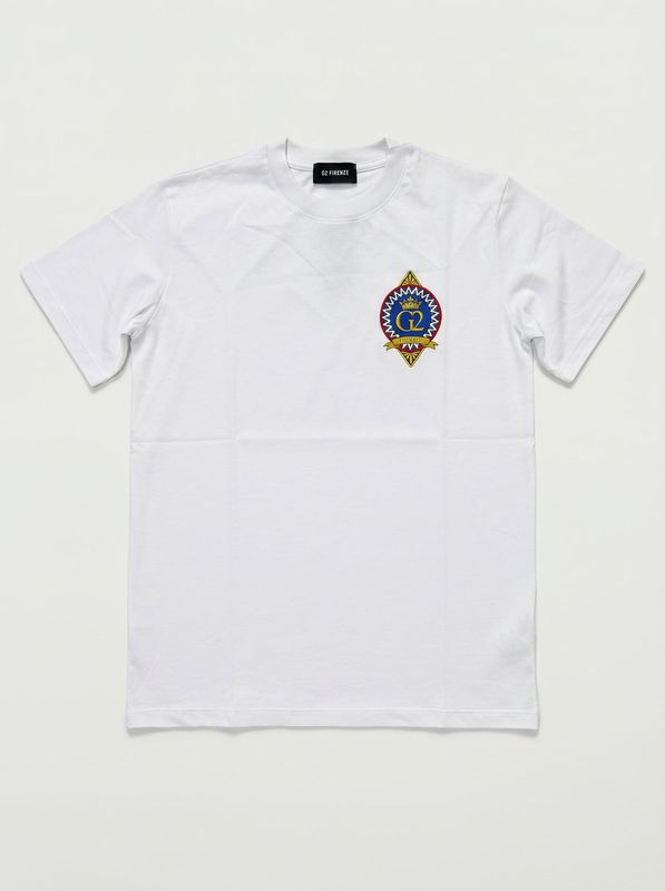 1. T-shirt logata Bianco G2 Firenze royals
