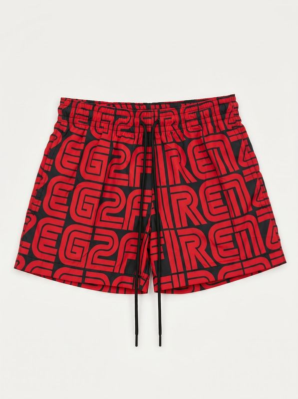 1. Costume logato Nero-Rosso G2 Firenze rainbow/k
