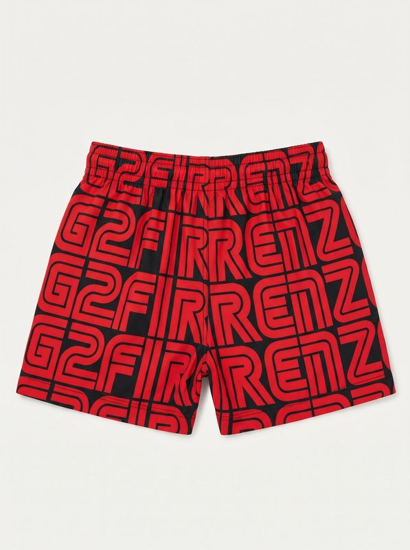 2. Costume logato Nero-Rosso G2 Firenze rainbow/k