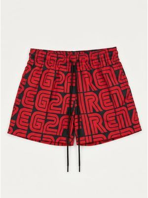 1. Costume logato Nero-Rosso
