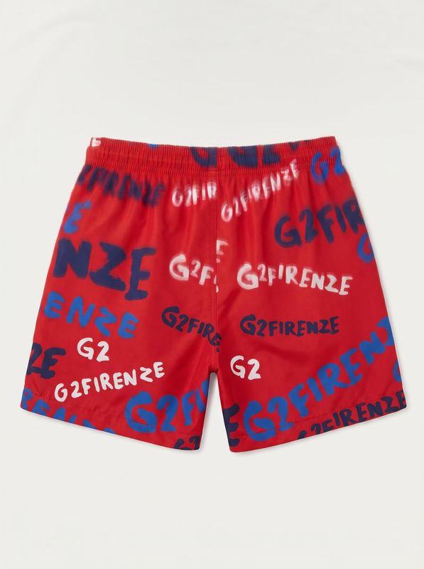 2. Logoed costume Red G2 Firenze scritte