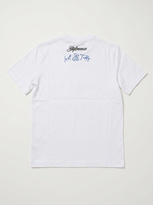 2. T-shirt logata Bianco G2 Firenze bear denim