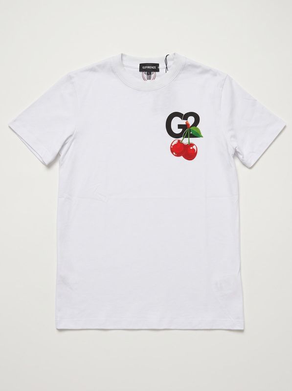1. T-shirt logata Bianco G2 Firenze ibiza