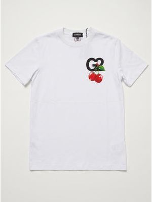 1. T-shirt logata Bianco