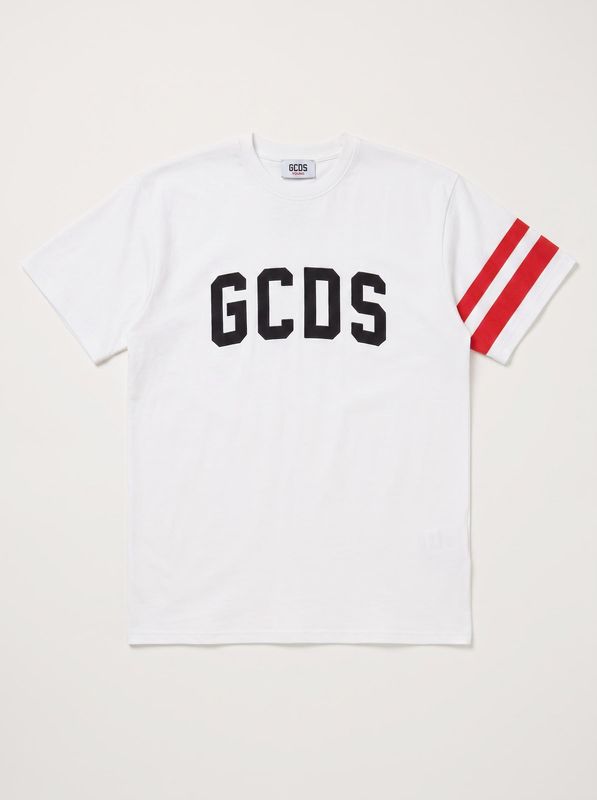 1. T-shirt logata Bianco GCDS zoujqc592j105