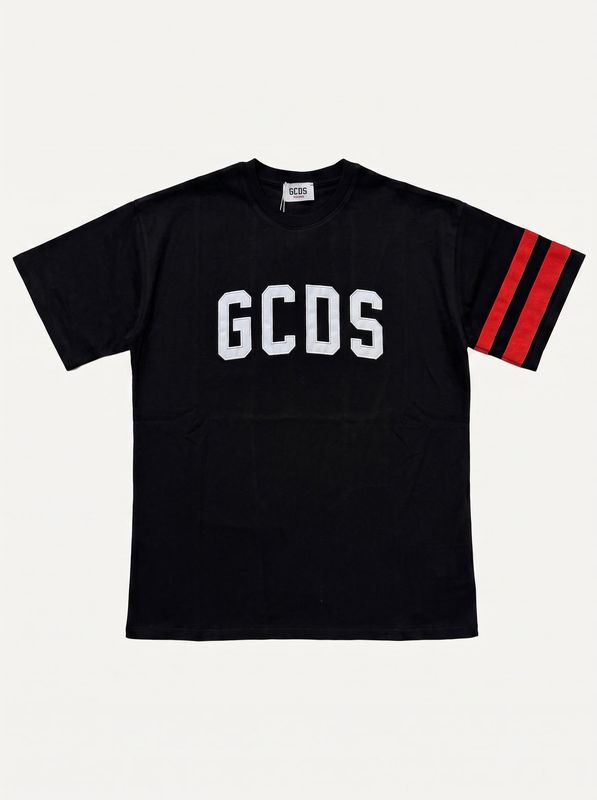 1. T-shirt logata Nero GCDS zoujqc592j105
