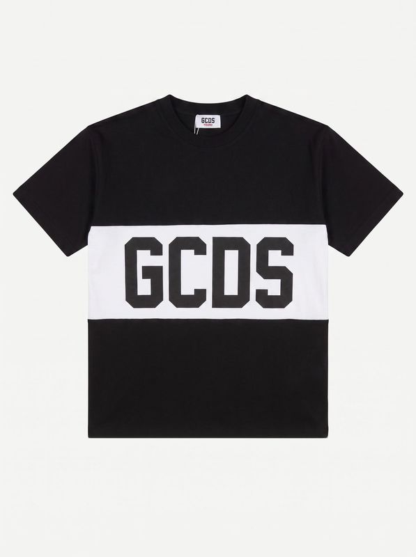 1. T-shirt logata Nero-Bianco GCDS zoujqc585j105