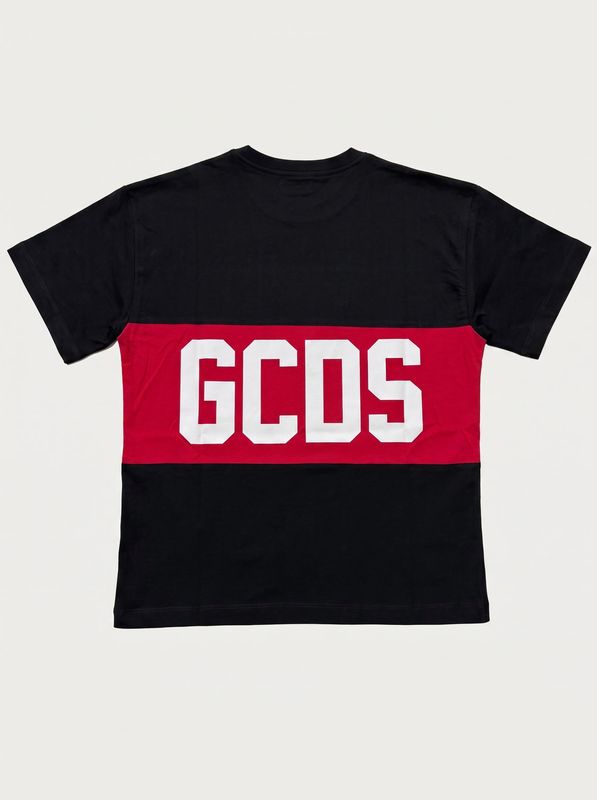 2. T-shirt logata Nero-Rosso GCDS zoujqc585j105