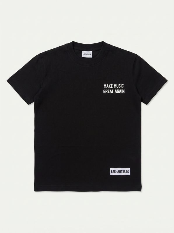 1. T-shirt logata Nero LES (ART)ISTS 26sslkts229