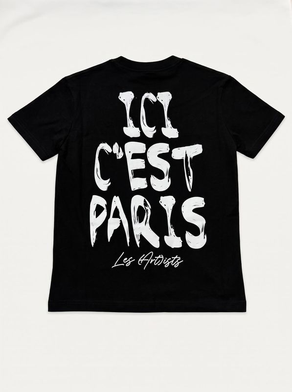2. T-shirt logata Nero LES (ART)ISTS 26sslkts222