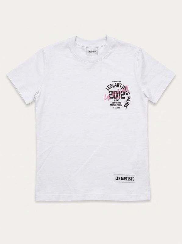 1. T-shirt logata Bianco LES (ART)ISTS 26sslkts216