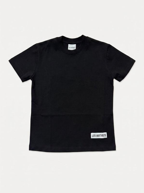 1. T-shirt logata Nero LES (ART)ISTS 26sslkts233
